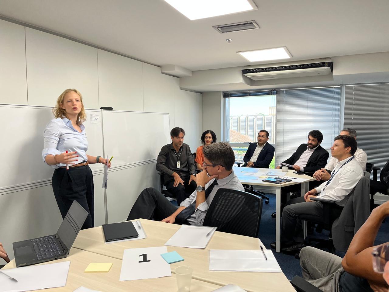 Lia Pessoa addresses the workshop