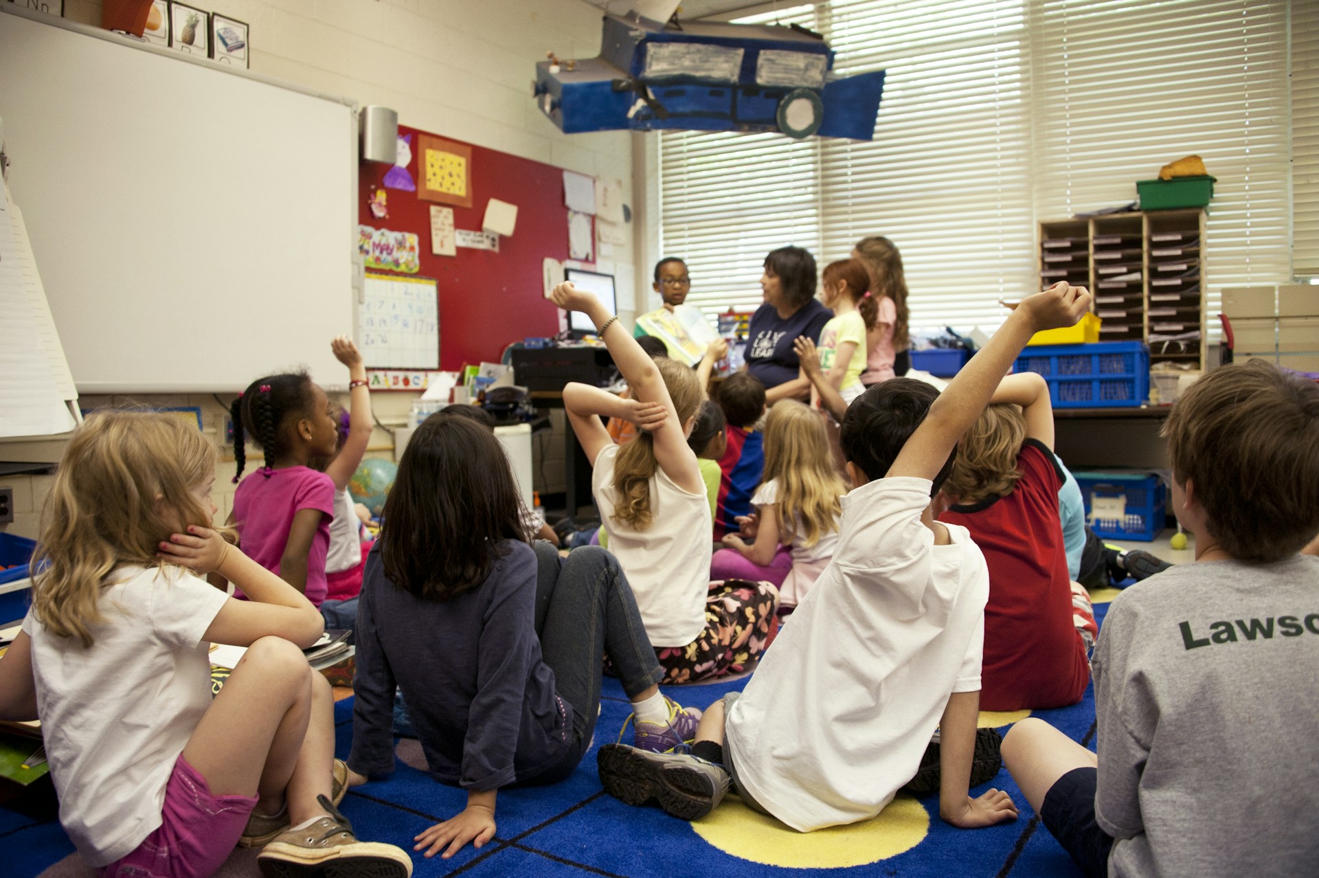A typical primary classroom scene