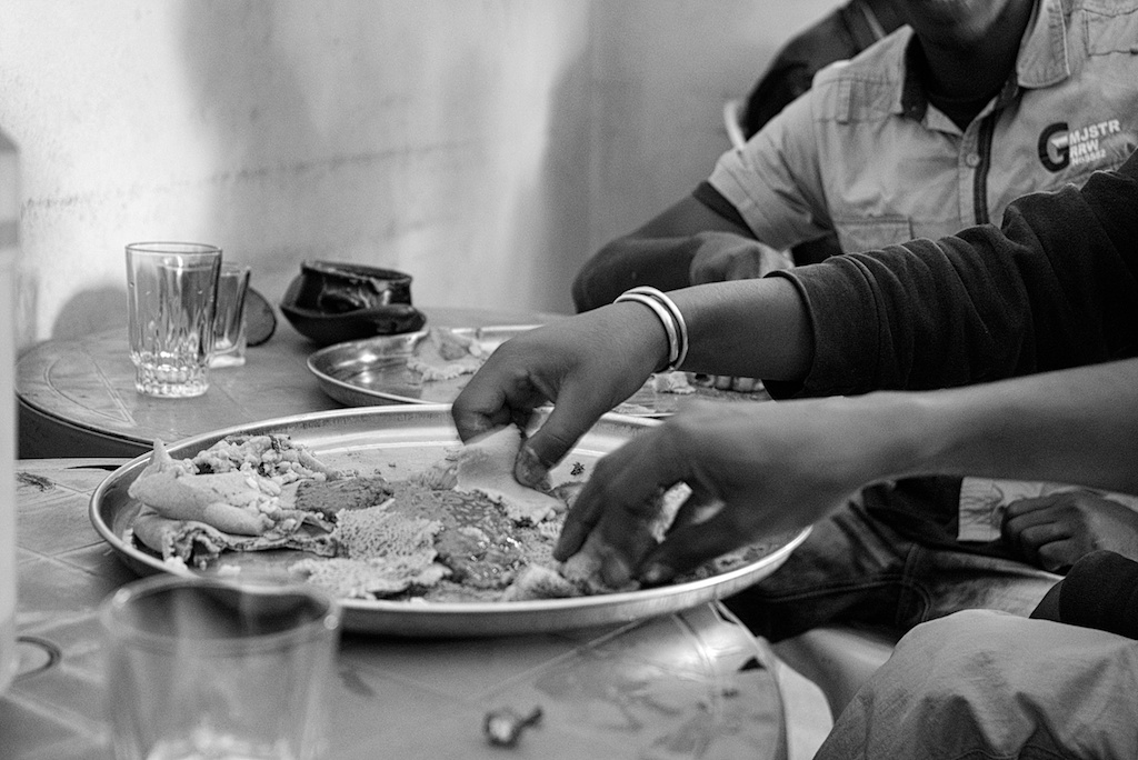 Eating Injera