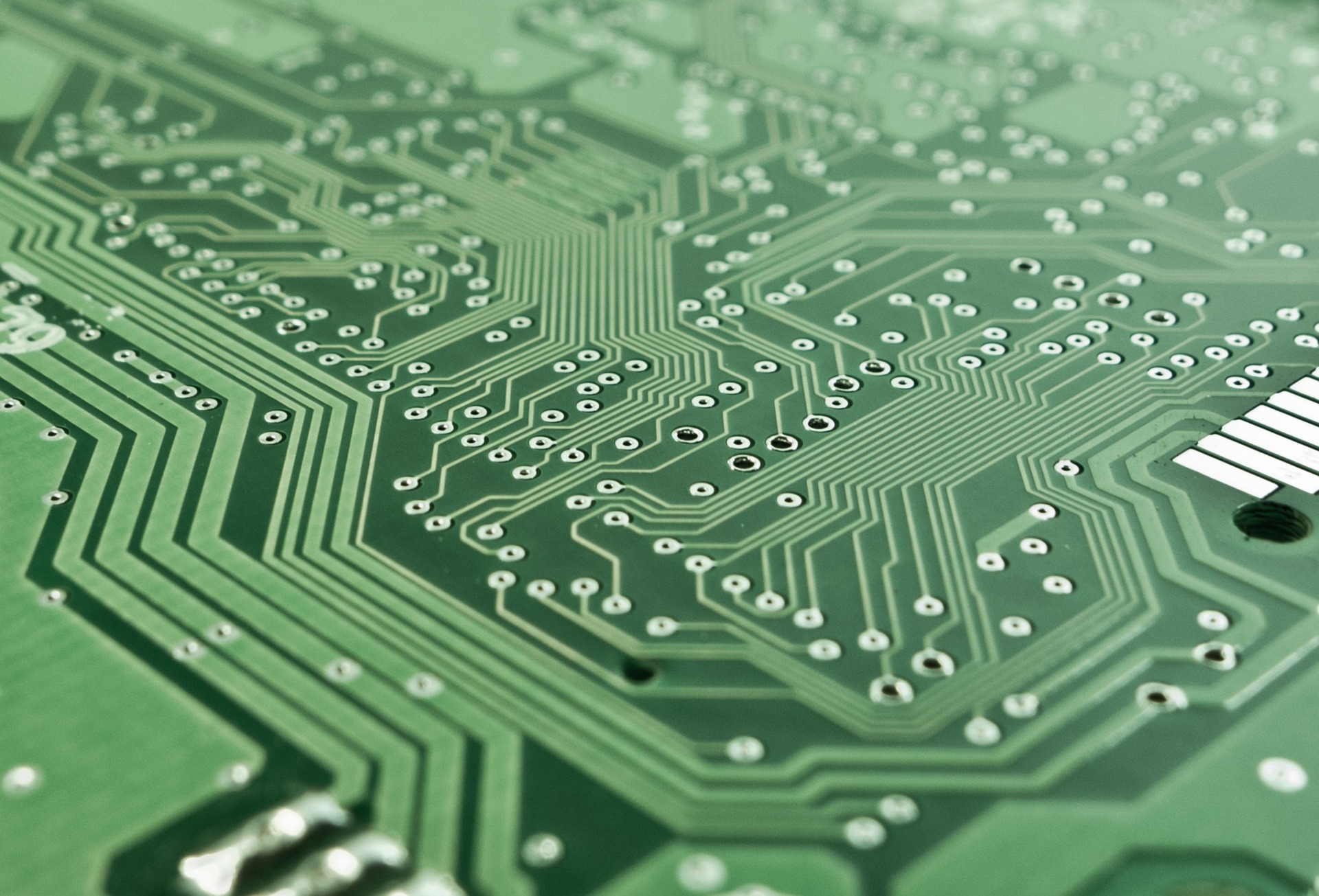 A close up of a circuit board