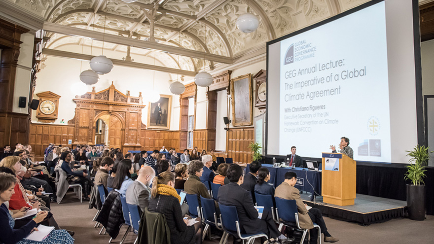 Christiana Figueres at GEG Annual Lecture.