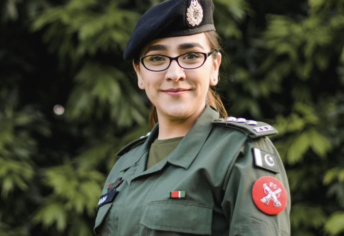 Amna Baig in the uniform