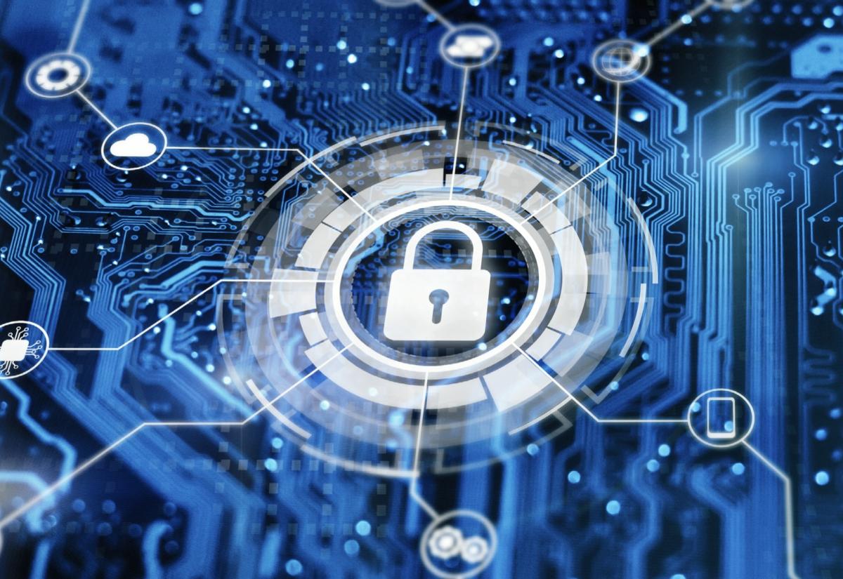 Cyberspace lock image