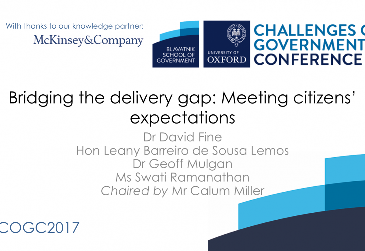 Bridging the delivery gap: Meeting citizens’ expectations 